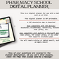 Pharmacy Student Digital Planner | DATED 2024-2025 Pharmacy School Academic Planner | Prescription Pad Cover