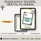 Pharmacy Student Digital Planner | DATED 2024-2025 Pharmacy School Academic Planner | Prescription Pad Cover