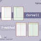 Digital Note Templates | Lined Sheets | Cornell Notes | T-method | Pharmacy Student