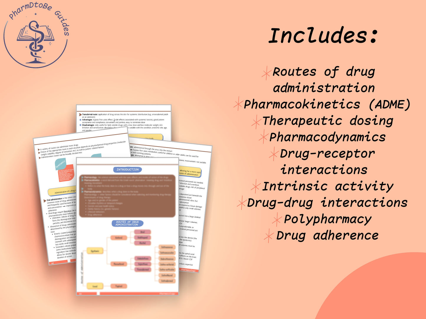 Pharmacology Made Easy - A Concise Study Guide for Pharmacy Students | Pharmacy Study Guide | Digital Download