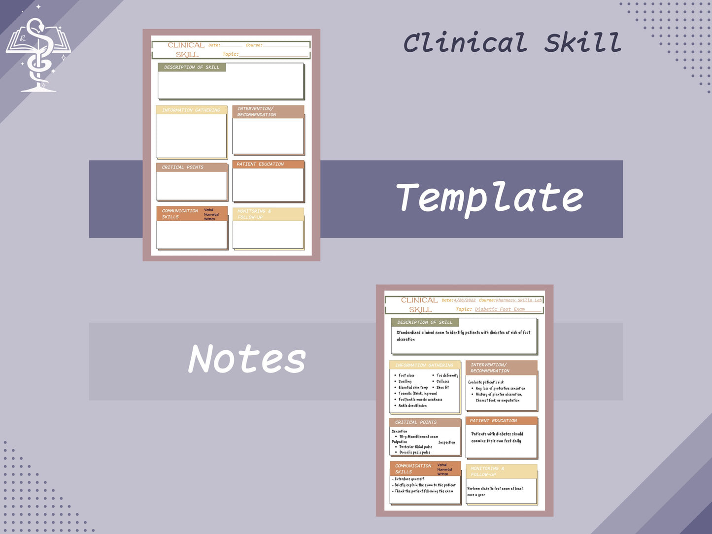 Indispensable Notes Template | Essentials | Pharmacy Study Guide | Digital Download