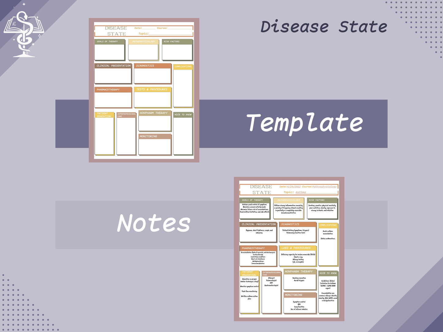 Indispensable Notes Template | Essentials | Pharmacy Study Guide | Digital Download