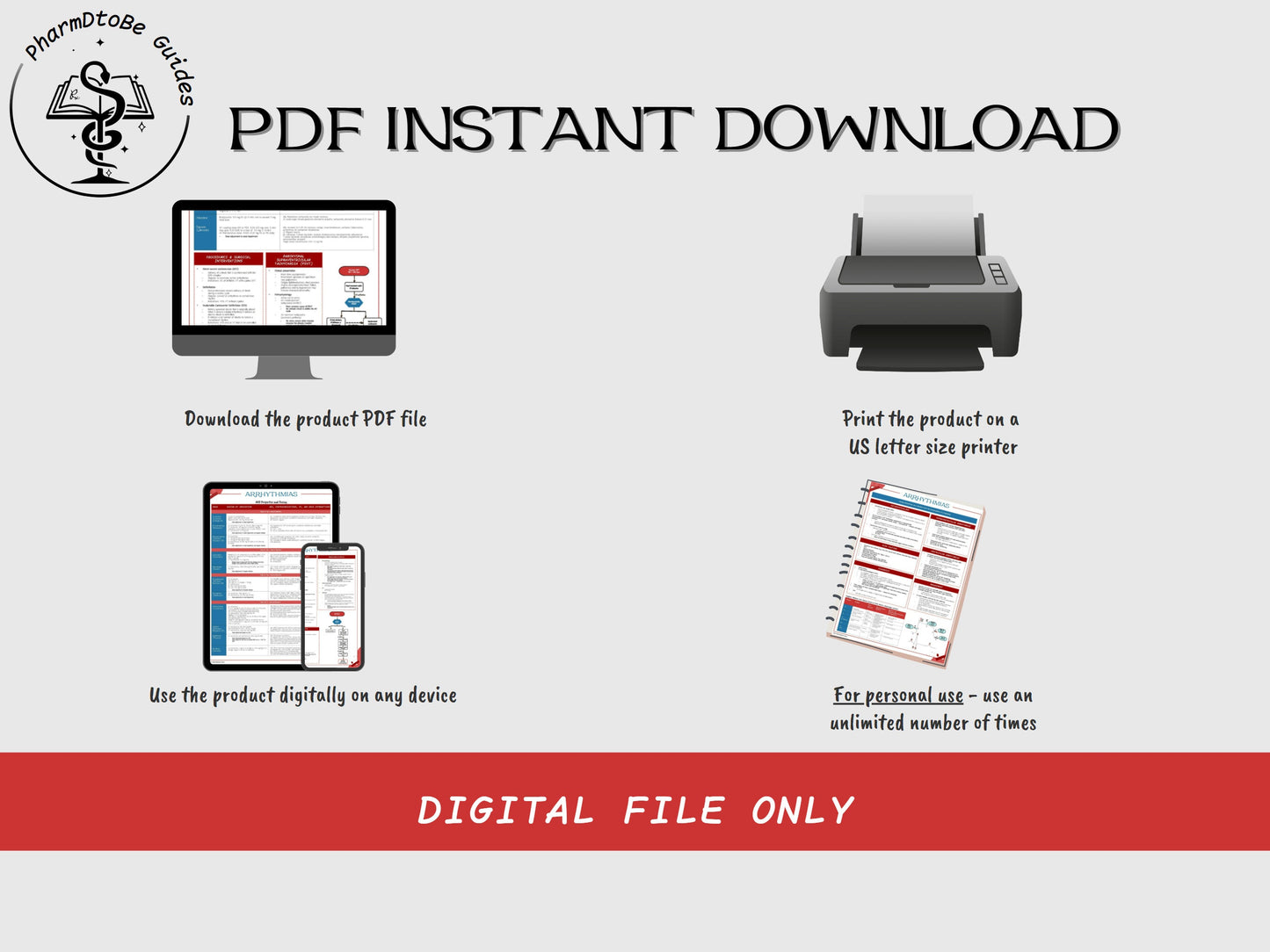 Arrhythmia Study Guide | Cardiology | Pharmacy Study Guide | Digital Download