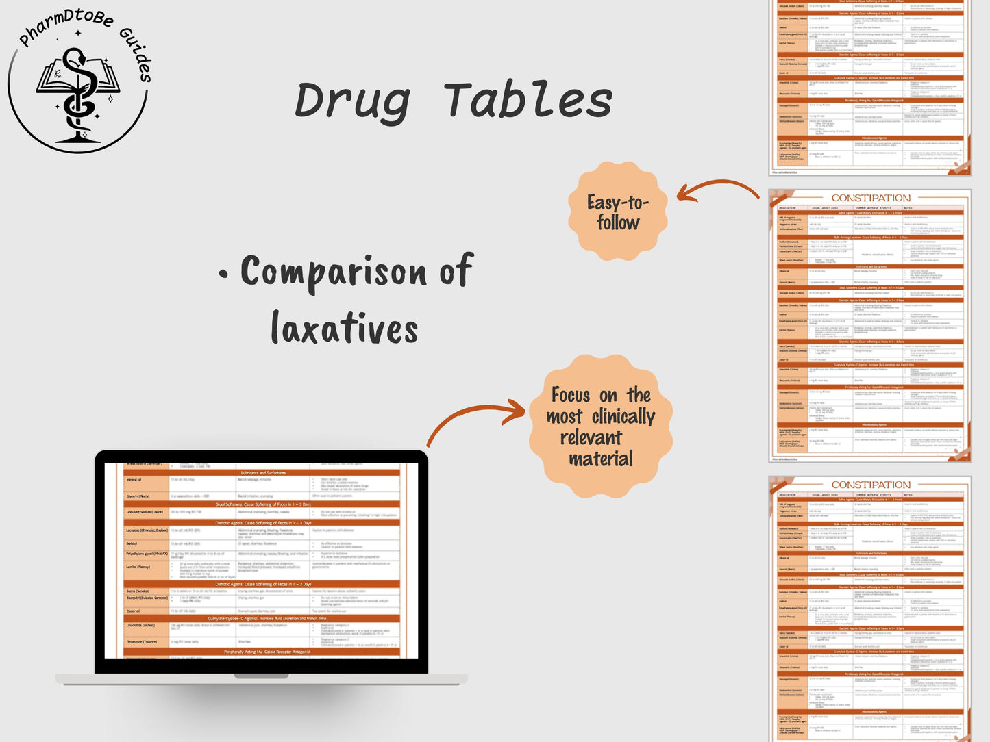 Constipation Study Guide | GI | Pharmacy Study Guide | Digital Download
