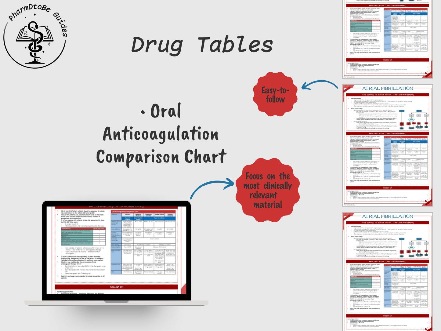 Atrial Fibrillation Study Guide | Cardiology | Pharmacy Study Guide | Digital Download