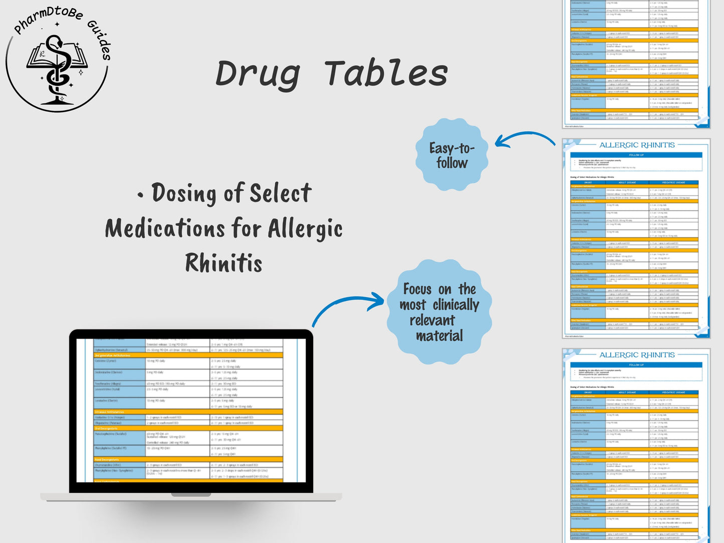 Allergic Rhinitis Study Guide | Respiratory | Pharmacy Study Guide | Digital Download