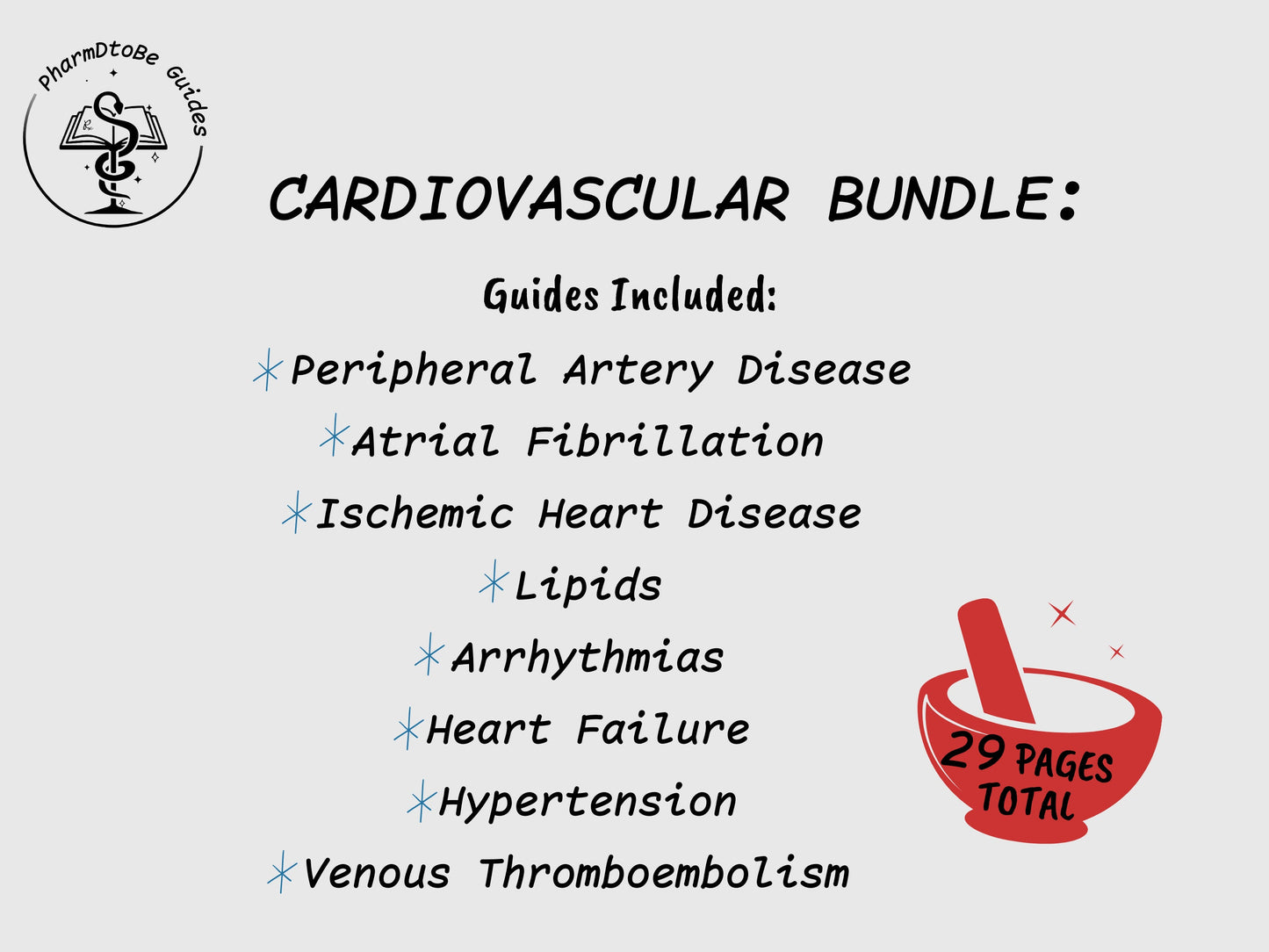 Cardiovascular Bundle | Cardio | Pharmacy Study Guide | Digital Download