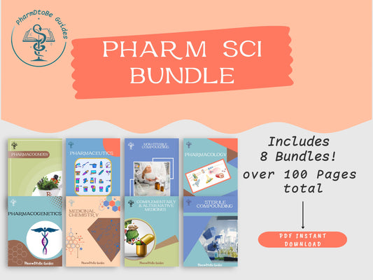 Complete Pharm Sci Bundle | Pharmaceutical Sciences | Pharmacy Study Guide | Digital Download