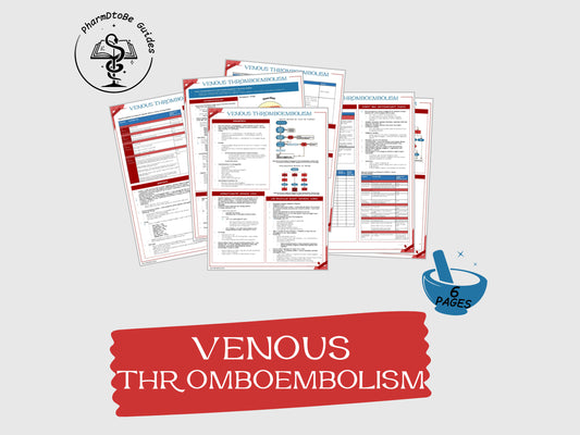 Venous Thromboembolism (VTE) Study Guide | Cardio | Pharmacy Study Guide | Digital Download