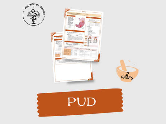 Peptic Ulcer Disease Study Guide | GI | Pharmacy Study Guide | Digital Download