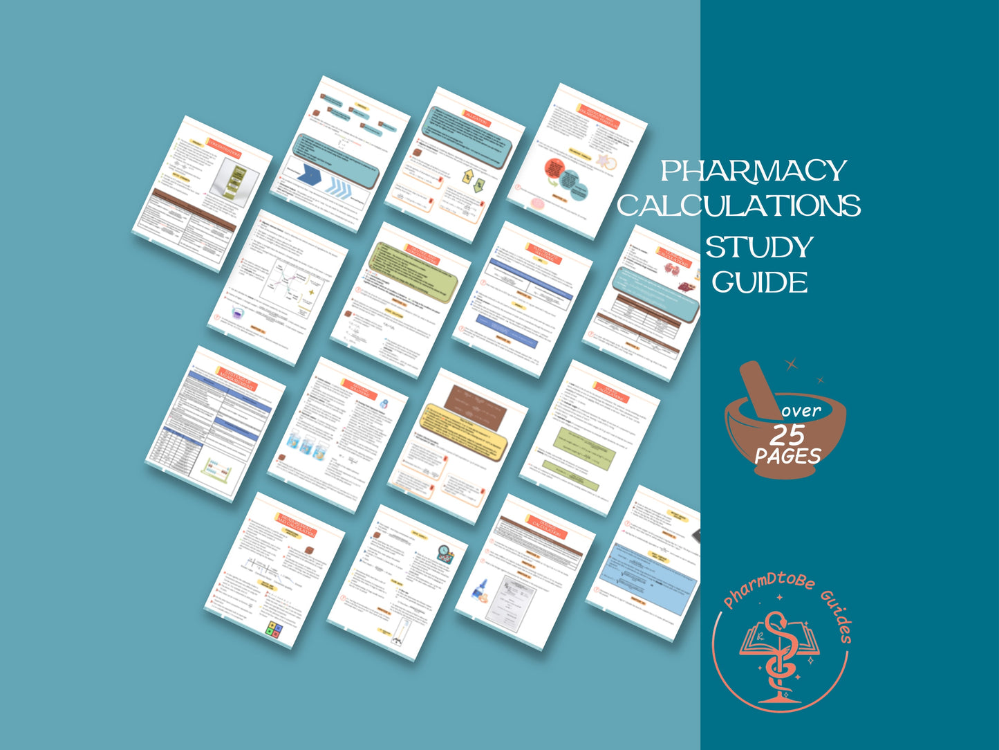 Pharmacy Calculations Study Guide | Comprehensive Cheat Sheets + Extensive Practice Problems