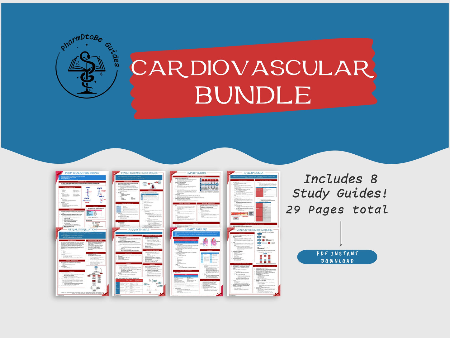 Cardiovascular Bundle | Cardio | Pharmacy Study Guide | Digital Download