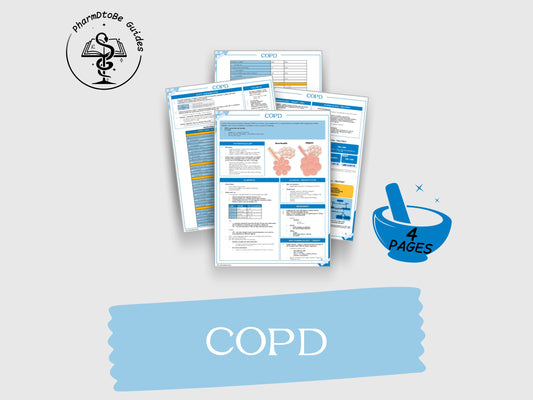 COPD Study Guide | Respiratory | Pharmacy Study Guide | Digital Download