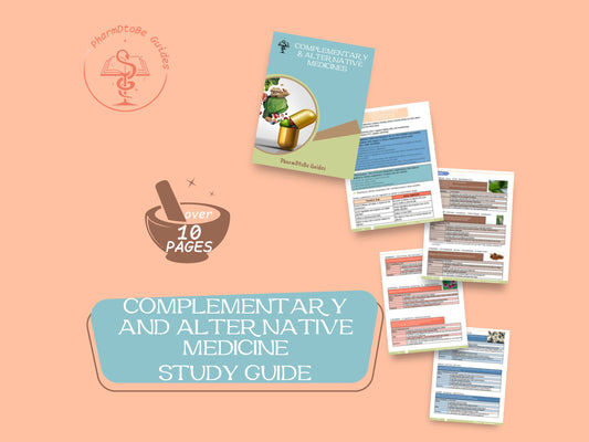 Complementary & Alternative Medicine Study Guide | Pharmacy Study Guide | Digital Download