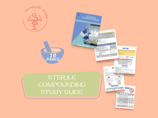 Sterile Compounding Study Guide - for Pharmacy Students and Technicians | Digital Download